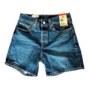 501 shorts Levi’s High Rise New NWT size 27 mid thigh